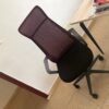 Mesh Back Office Chair on Castors – Maroon and Black