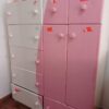 Two-Tone Pink & White Children’s Wardrobe Unit – Bedroom Storage
