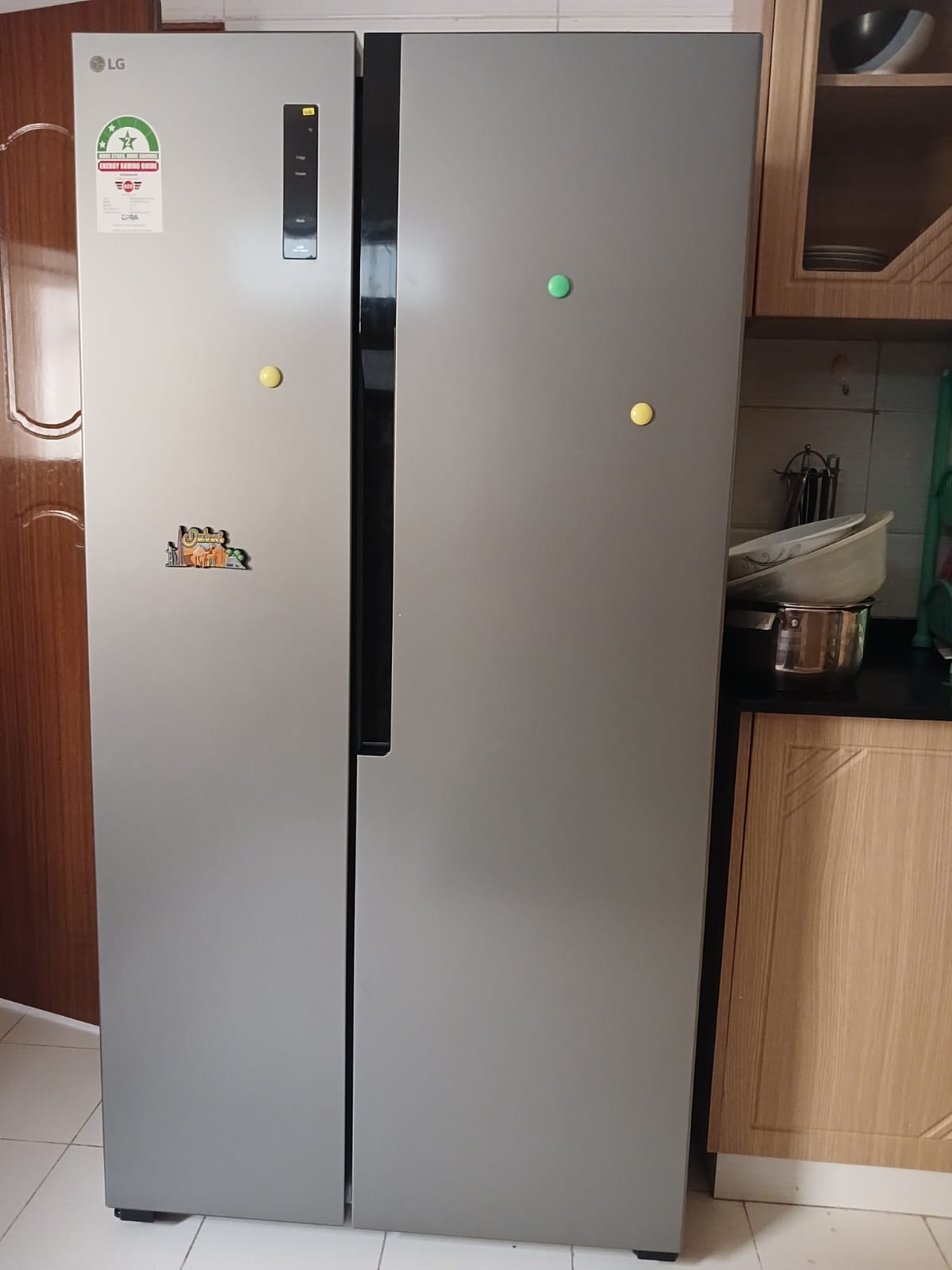 Lg 519L Side-By-Side Refrigerator (Gc-Fb507Pqam) 2 LG 519L Side-by-Side Refrigerator (GC-FB507PQAM)