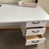 Simple White Study Desk