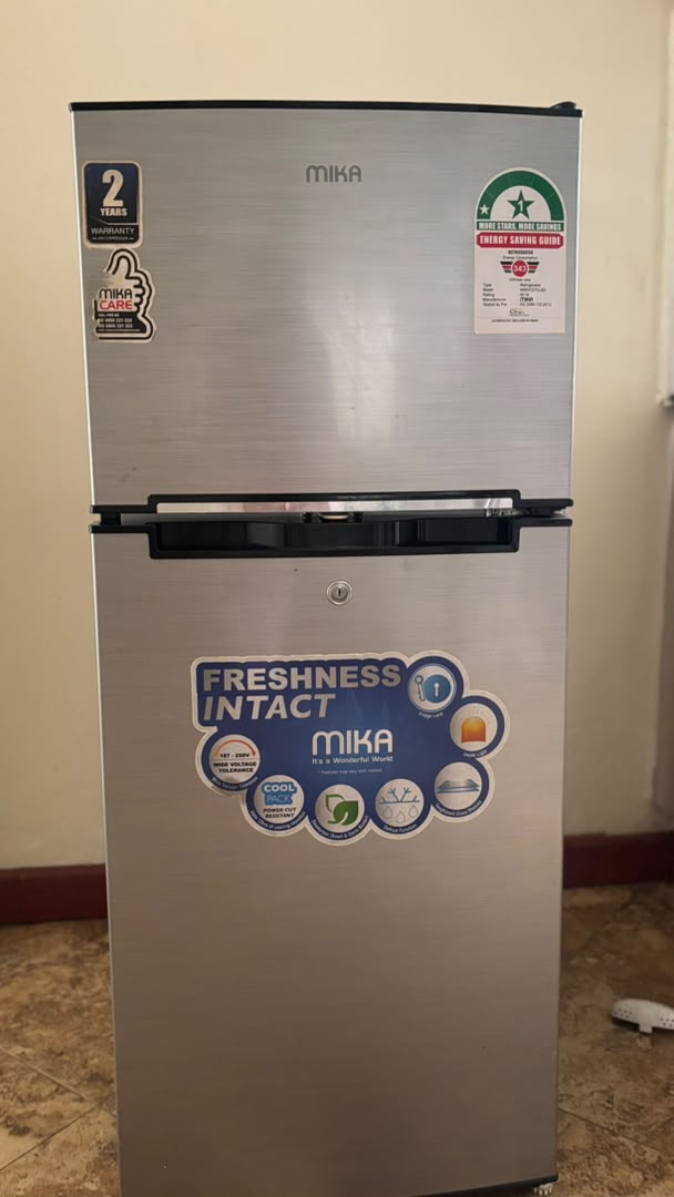 Clean Mika 118L Double Door Fridge