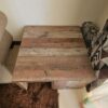 Rustic Mixed-Plank End Table