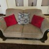 Traditional 6-Seater Sofa Set with Matching Ottoman and Accent Pillows