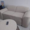 Minimalist Two-Seater Sofa with Fitted Slipcover